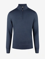 Zip-tröja Vintage S Merino Blå