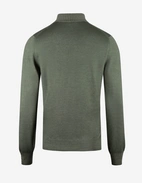 Zip-tröja Vintage S Merino Olivgrön
