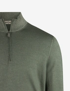 Zip-tröja Vintage S Merino Olivgrön