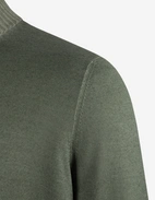 Zip-tröja Vintage S Merino Olivgrön