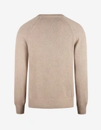 Tröja Rundhals Stickad Beige