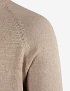 Tröja Rundhals Stickad Beige