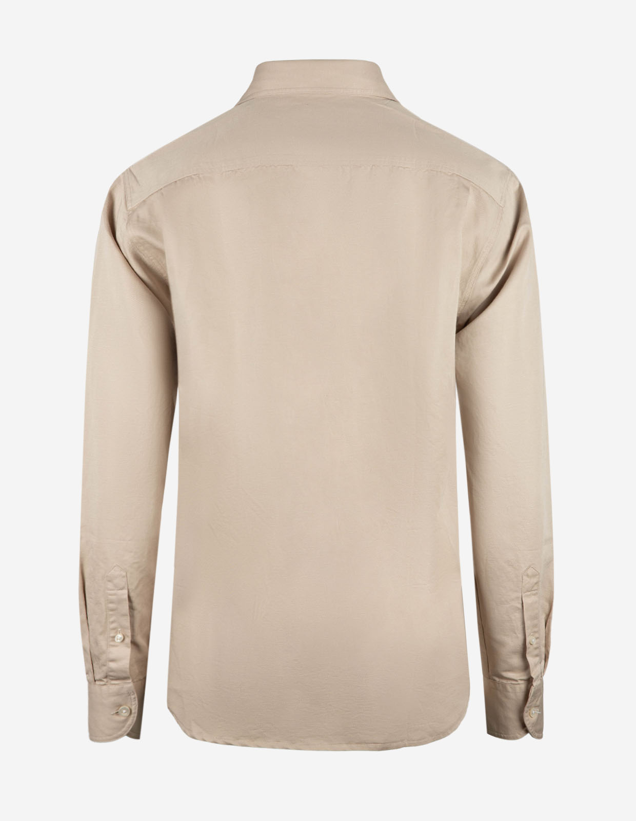 Sartorial Shirt Wester Twill Linne Bomull Beige