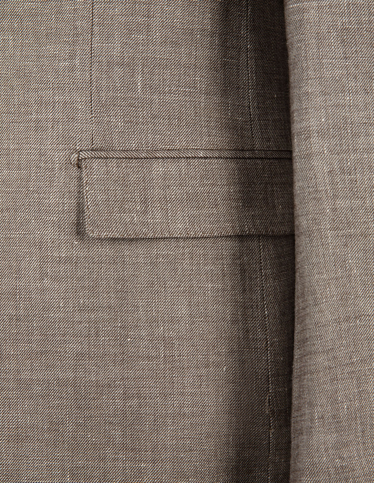 Roma Kavaj Linne Ull Stretch Beige