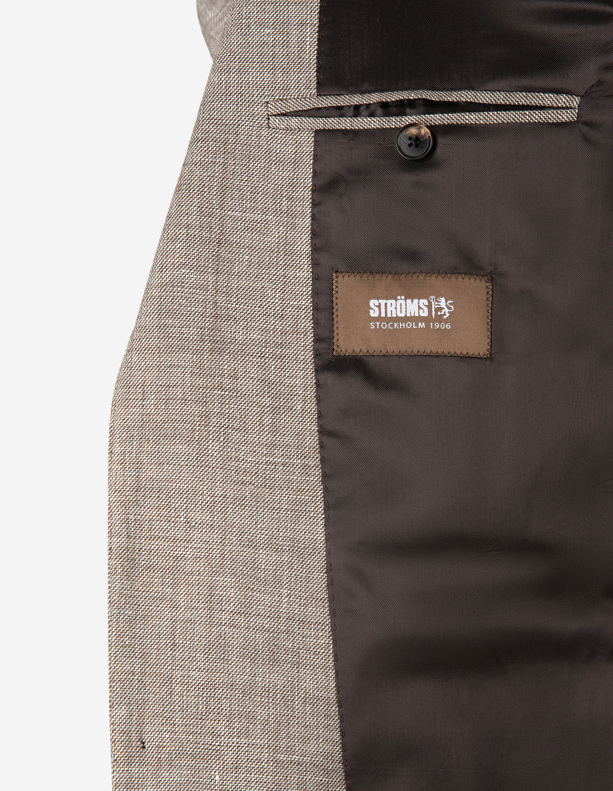 Roma Kavaj Linne Ull Stretch Beige