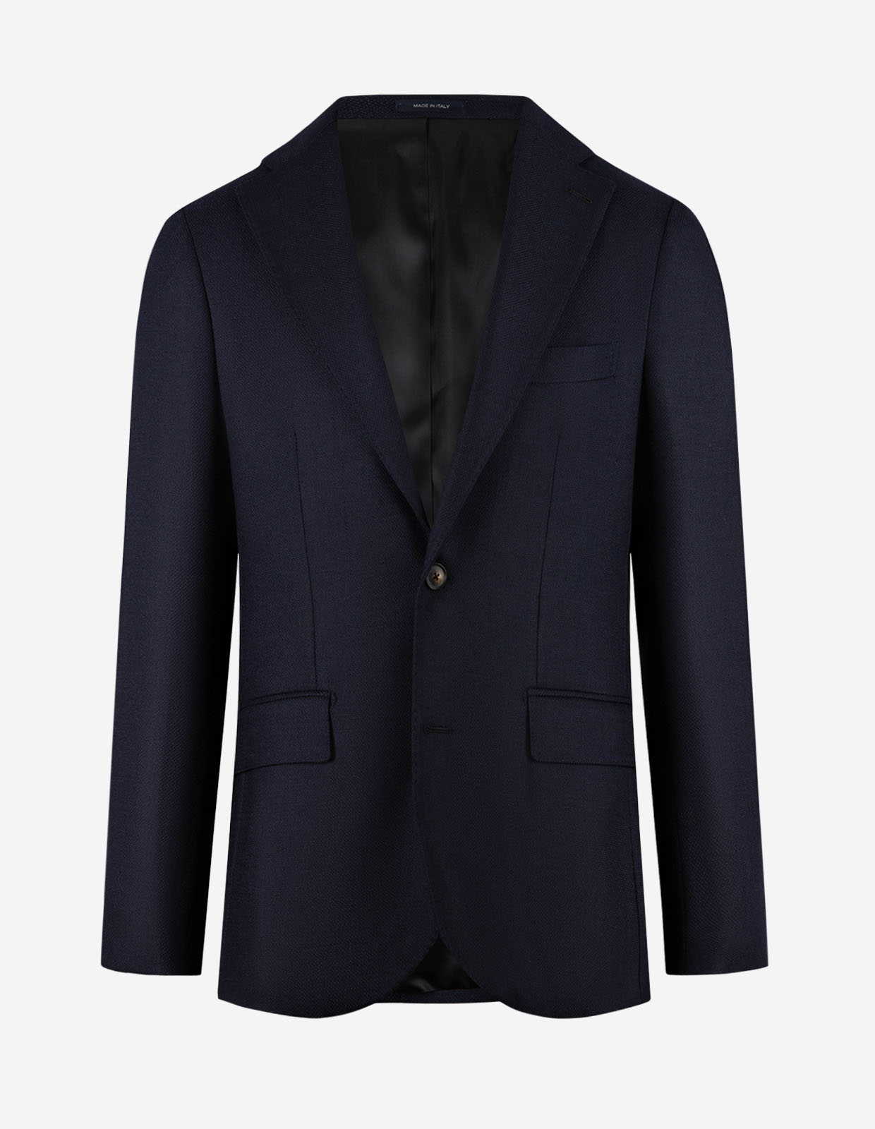 Roma Kavaj Hopsack Ull Stretch Navy