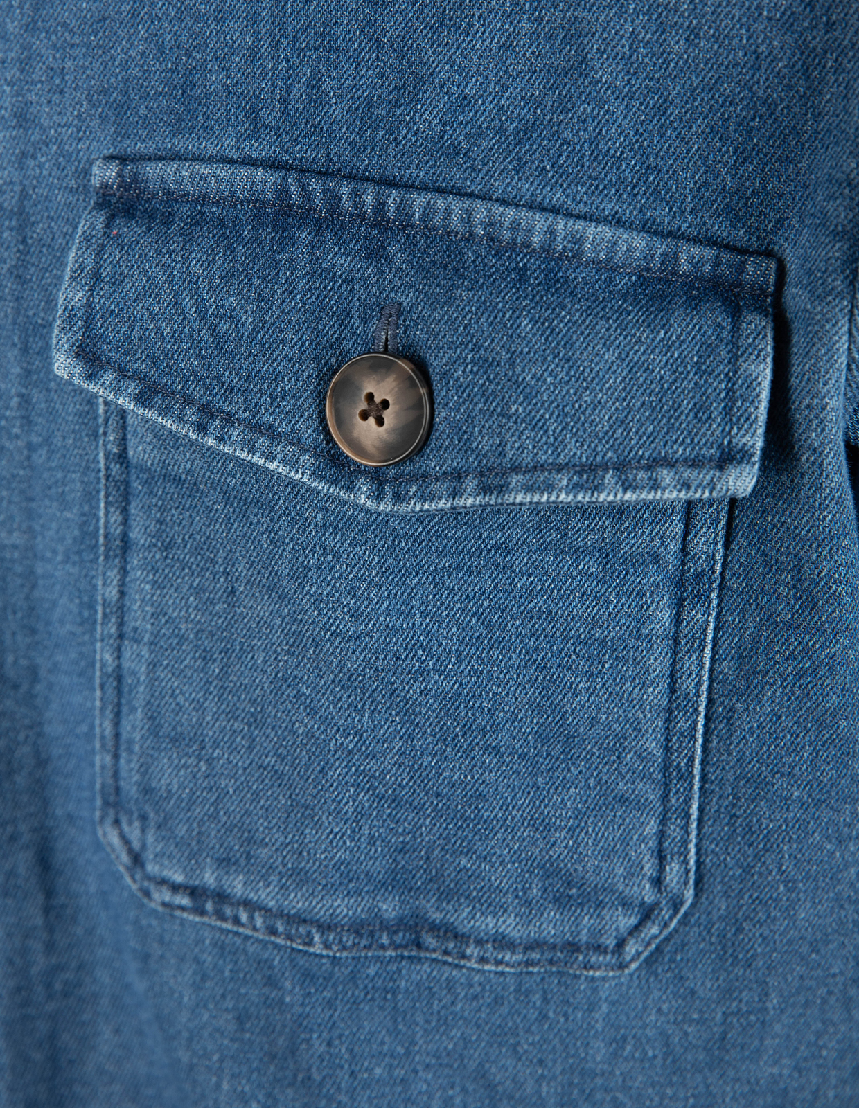 Firenze Overshirt Denim Stretch Denimblå