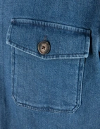 Firenze Overshirt Denim Stretch Denimblå
