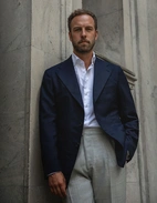 The Sartorial Jacket Hopsack Marinblå