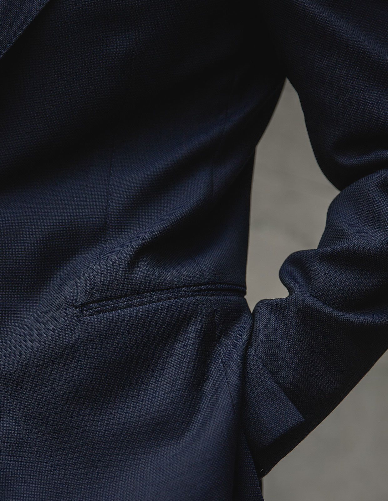 The Sartorial Jacket Hopsack Marinblå
