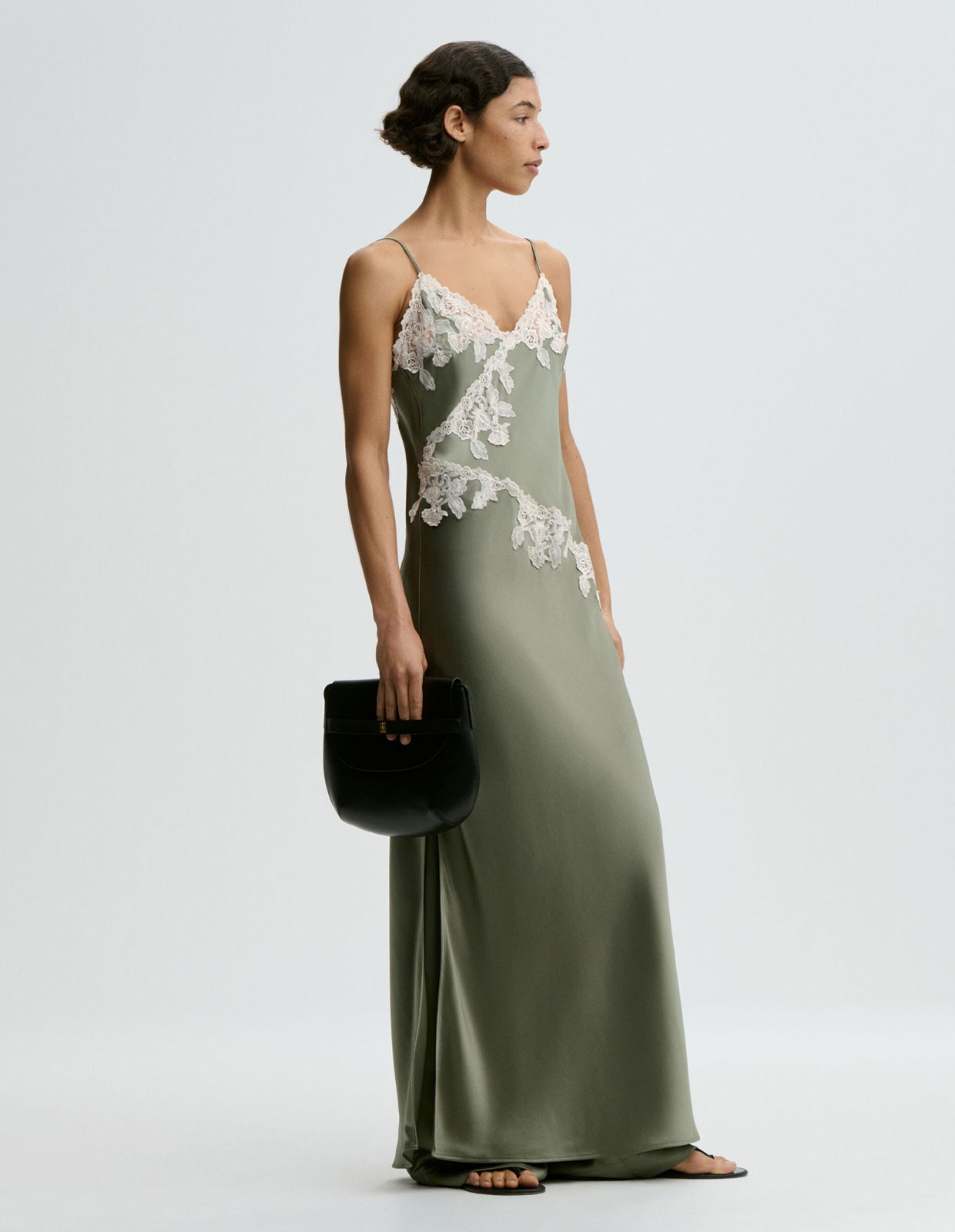 Vera Klänning Mossgrön