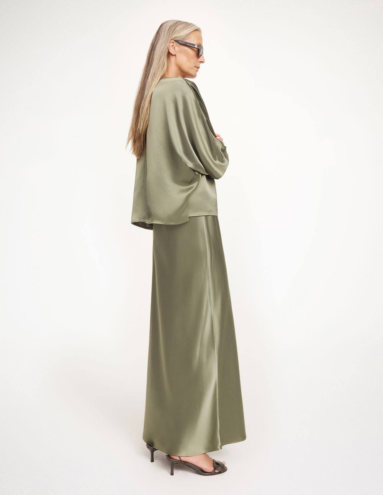 Boshan Kjol Mossgrön