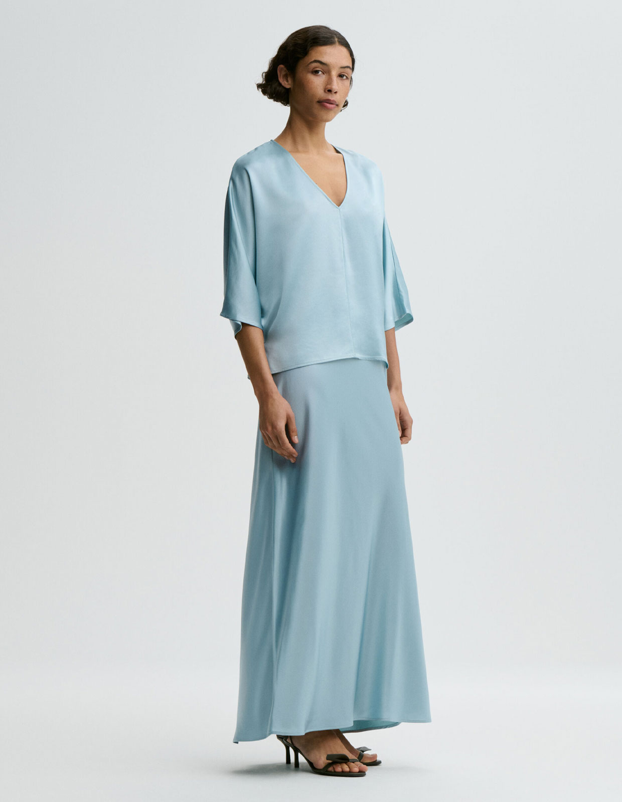 Barbara Kjol Ljusblå