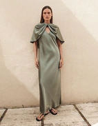 Pinlos Poncho Mossgrön One Size