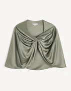 Pinlos Poncho Mossgrön One Size