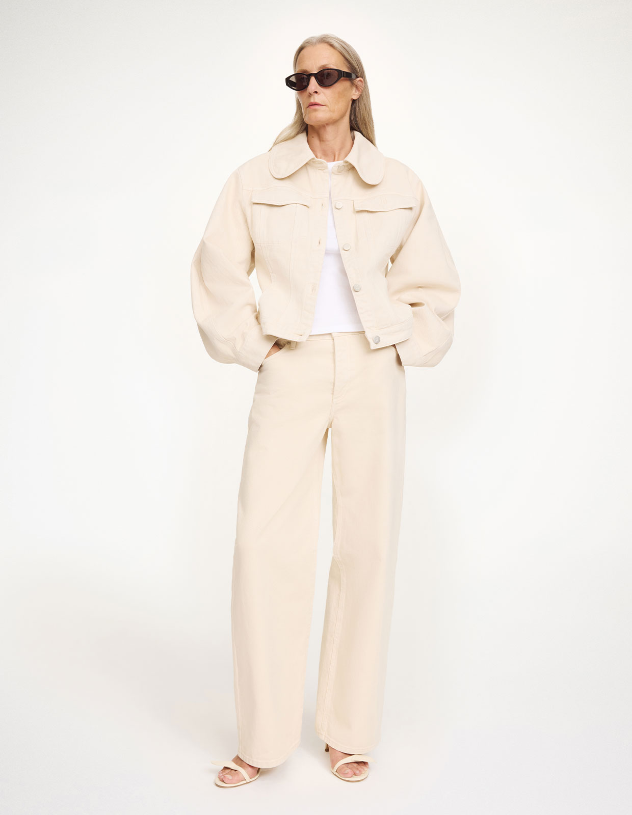 Villies Jeansjacka Benvit