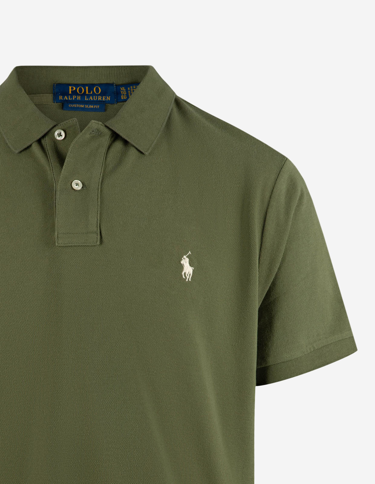 Pikétröja Custom Slim Fit Grön