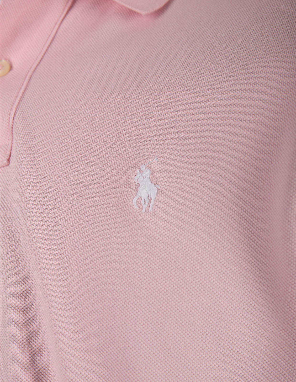 Pikétröja Custom Slim Fit Ljusrosa