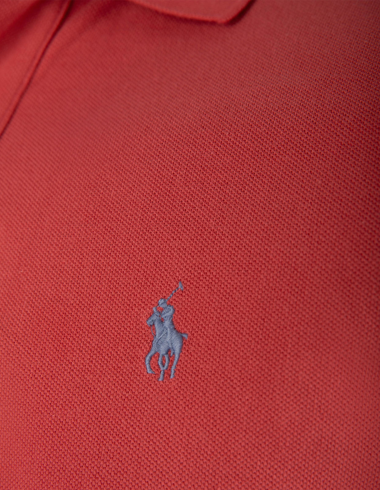 Pikétröja Custom Slim Fit Klarröd