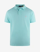 Pikétröja Custom Slim Fit Ljus Turkos