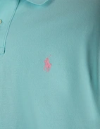 Pikétröja Custom Slim Fit Ljus Turkos