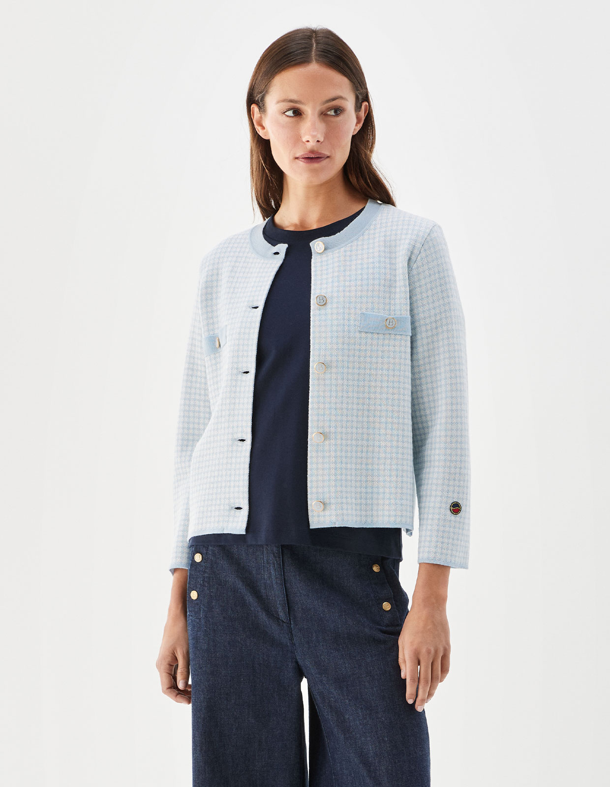 Elle Cardigan Ljusblå