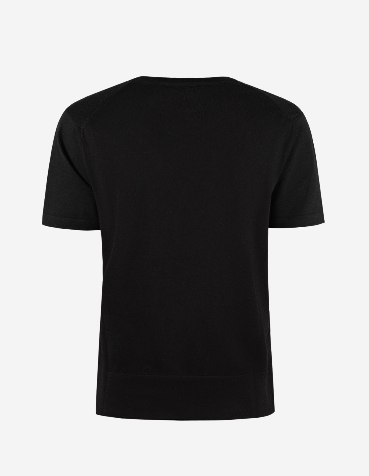 Stickad T-Shirt Svart