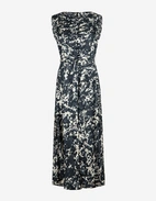 SMMMartina Klänning Siden Navy/Vit