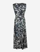 SMMMartina Klänning Siden Navy/Vit