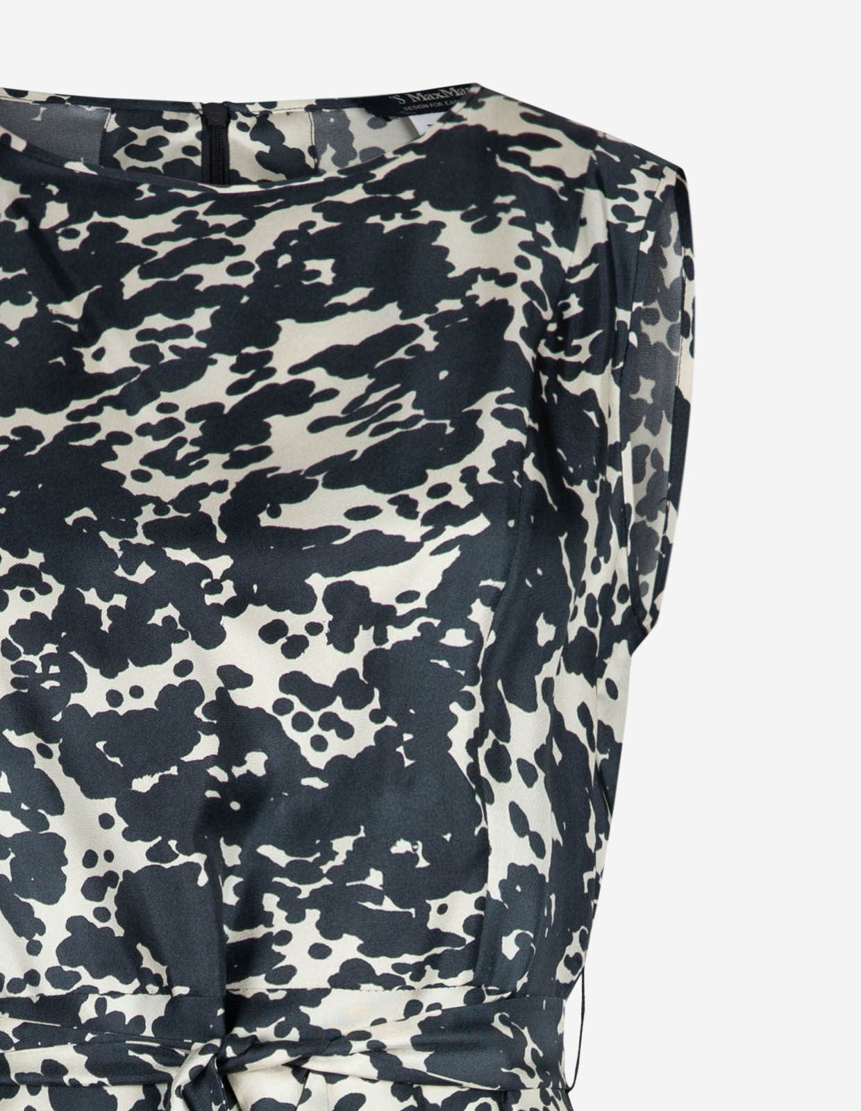 SMMMartina Klänning Siden Navy/Vit