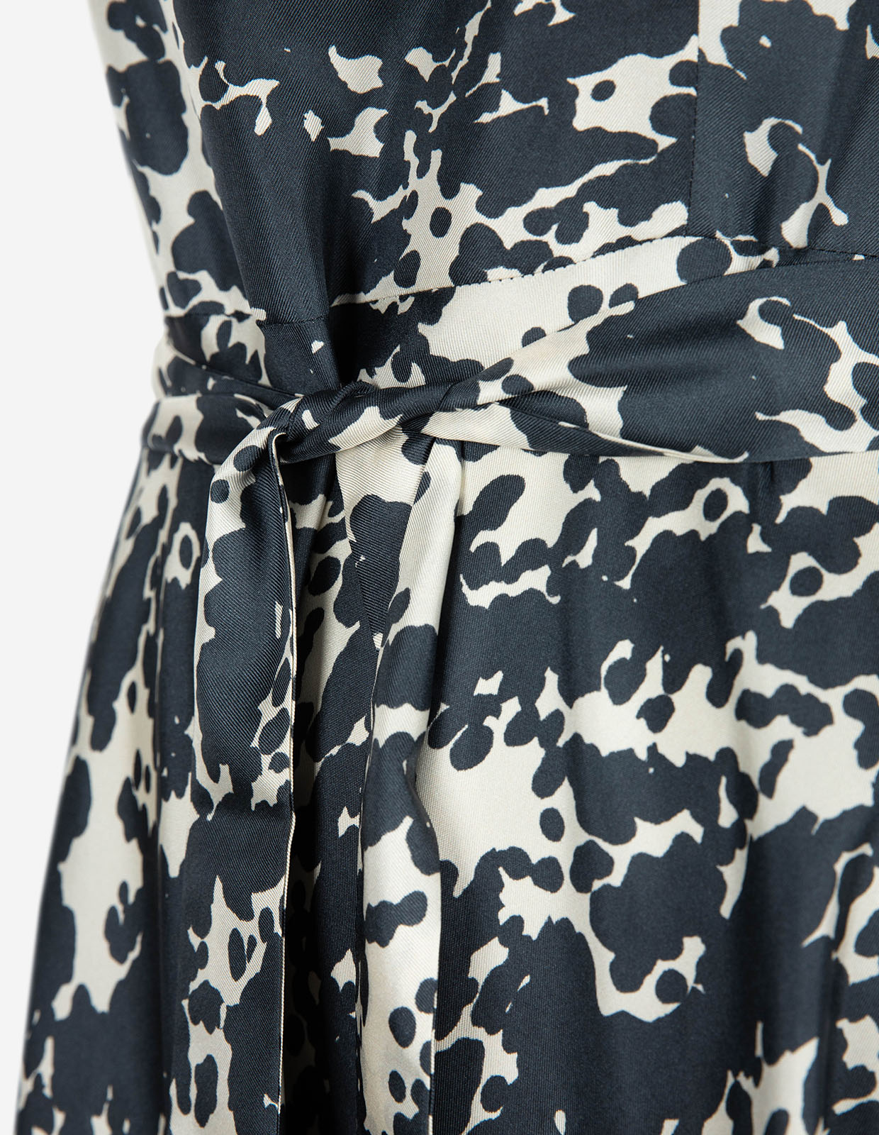 SMMMartina Klänning Siden Navy/Vit