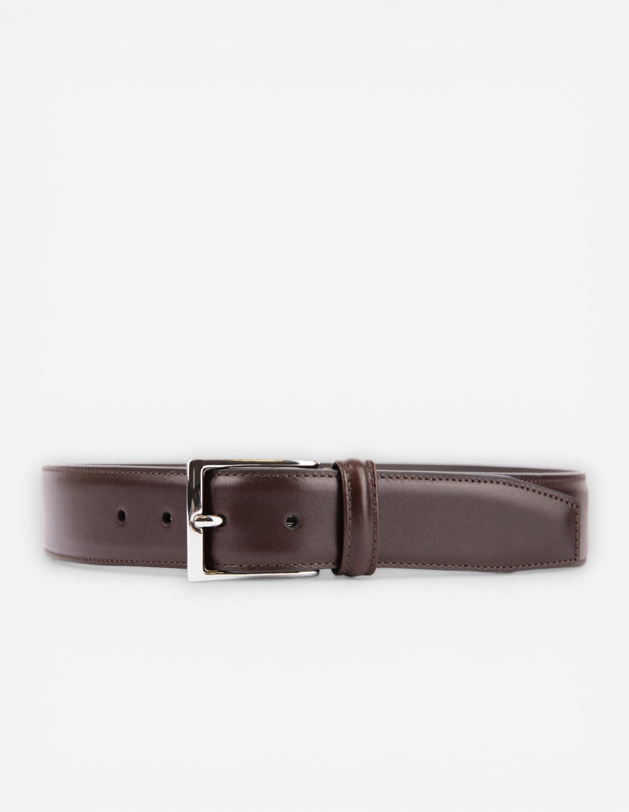 Läderbälte kalvskinn 3,5 cm Brown