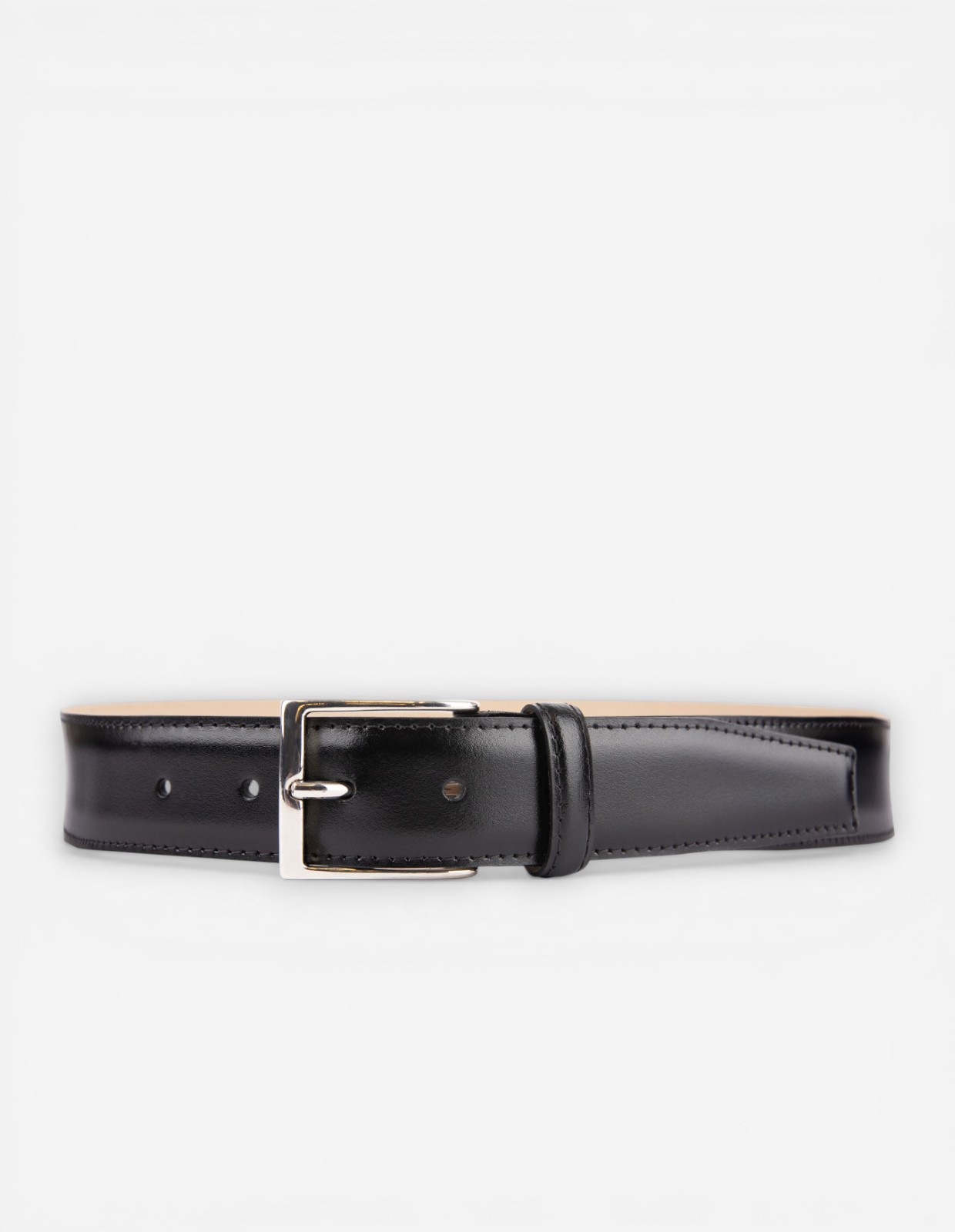 Bälte Läder Svart Stl 90