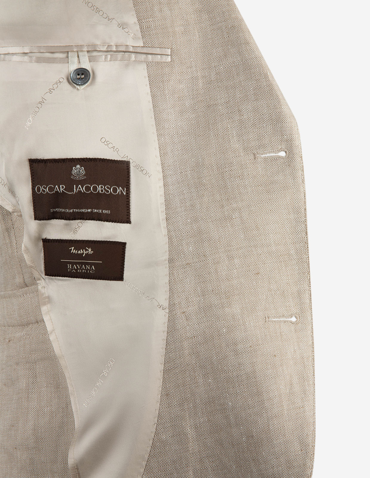 Ferry Kavaj Marzotto Linne Ljusbeige