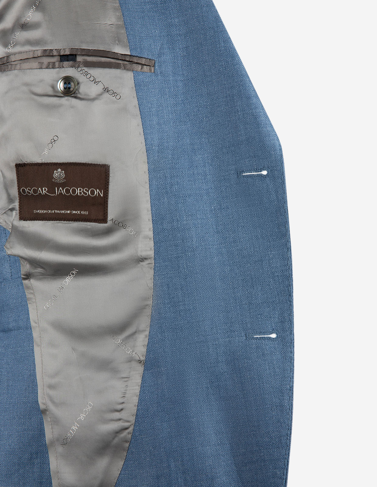 Ferry Kavaj Marzotto Linne Ljusblå