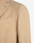 Jack Regular Kavaj Linne Beige