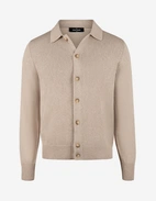 Skjortcardigan Bomull Cashmere Beige