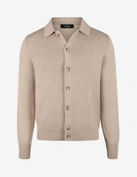 Skjortcardigan Bomull Cashmere Beige