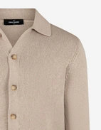 Skjortcardigan Bomull Cashmere Beige