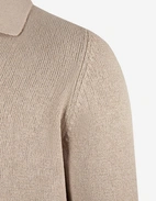 Skjortcardigan Bomull Cashmere Beige