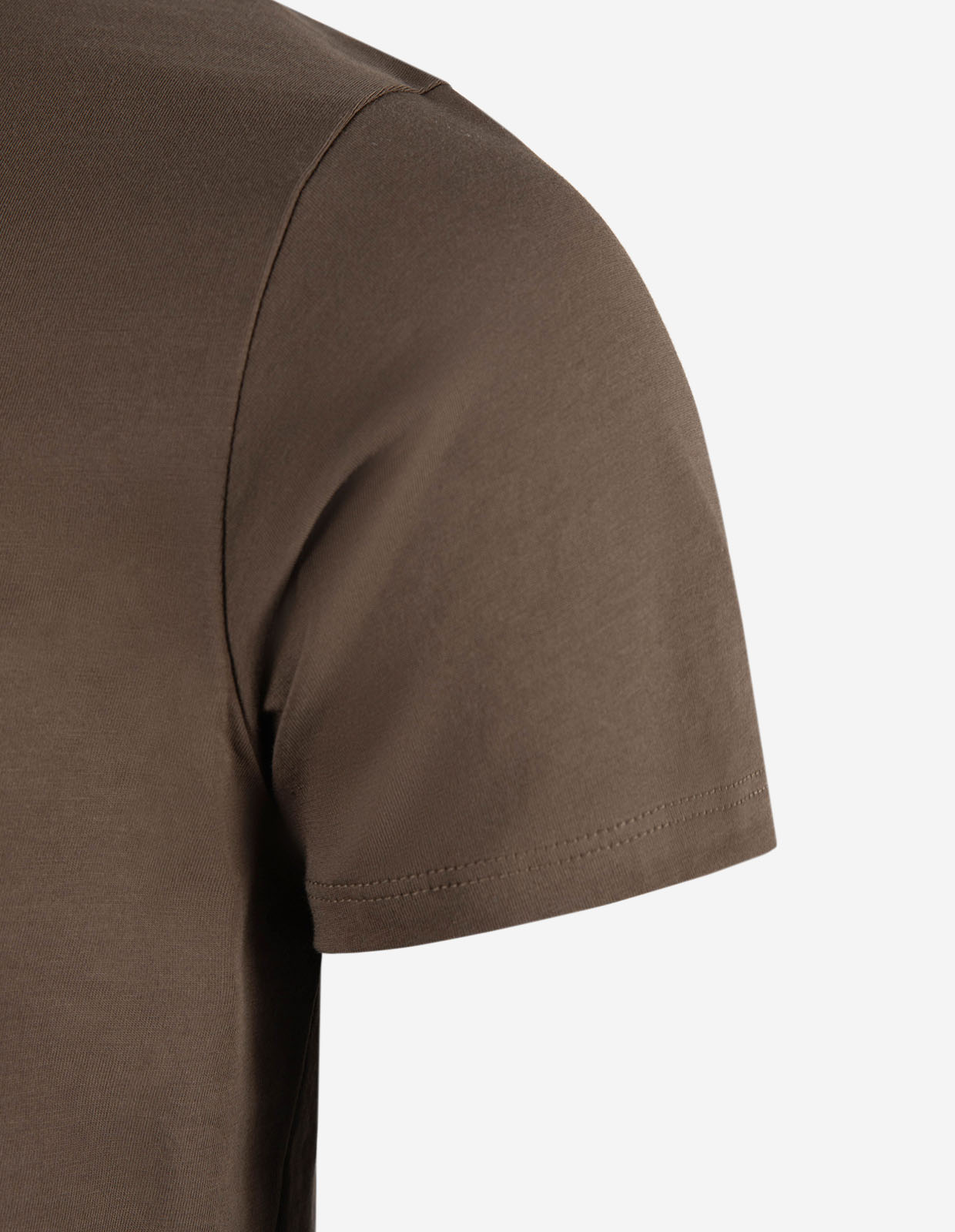 T-shirt Pimabomull Mörkbrun