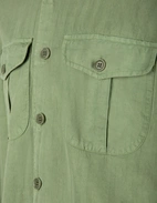 Glenn Overshirt Lyocell Linne Grön