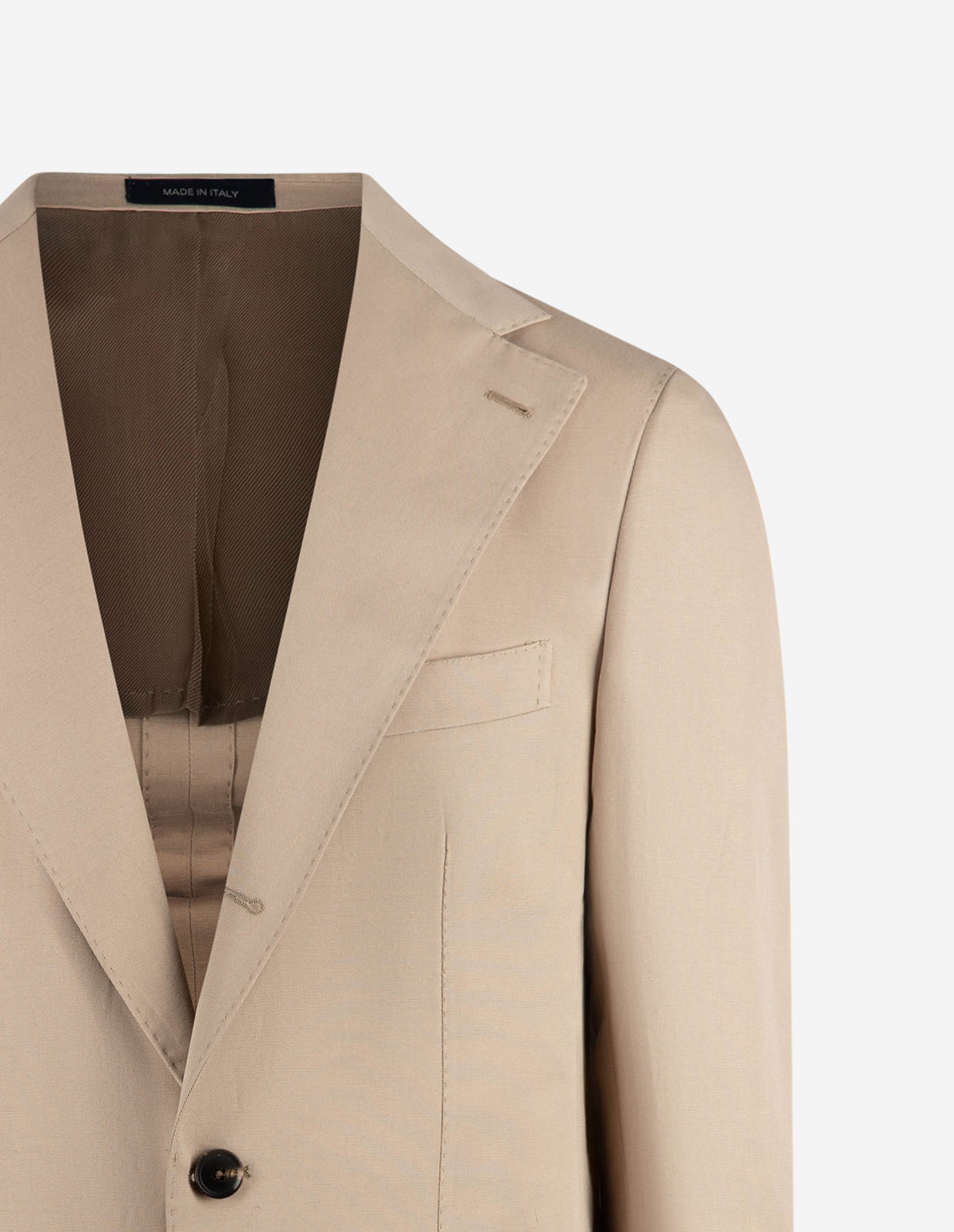 Sartorial Jacket Linne Bomull Beige