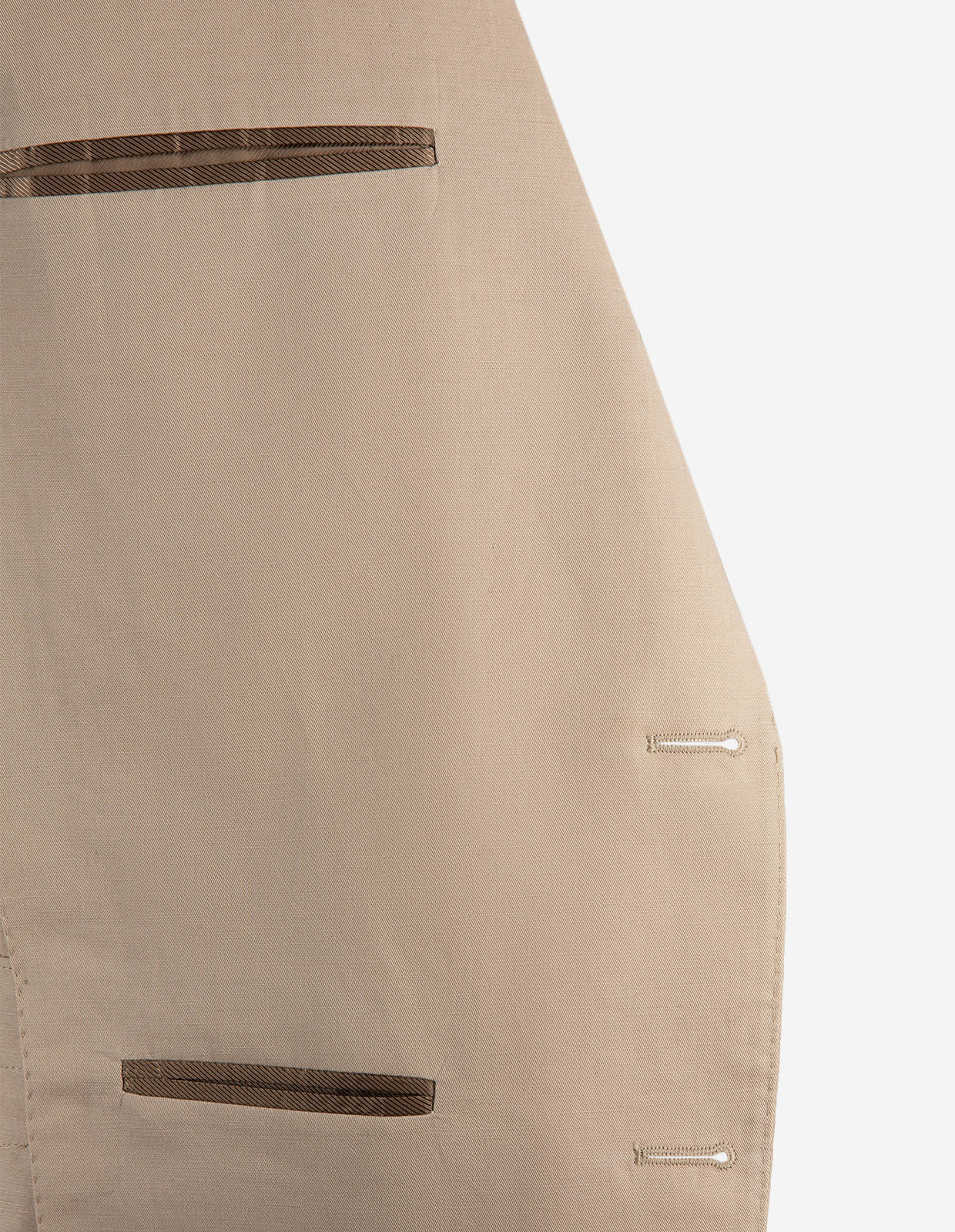 Sartorial Jacket Linne Bomull Beige