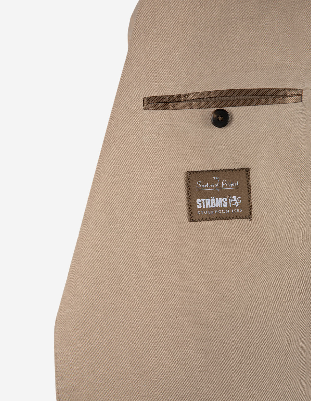 Sartorial Jacket Linne Bomull Beige