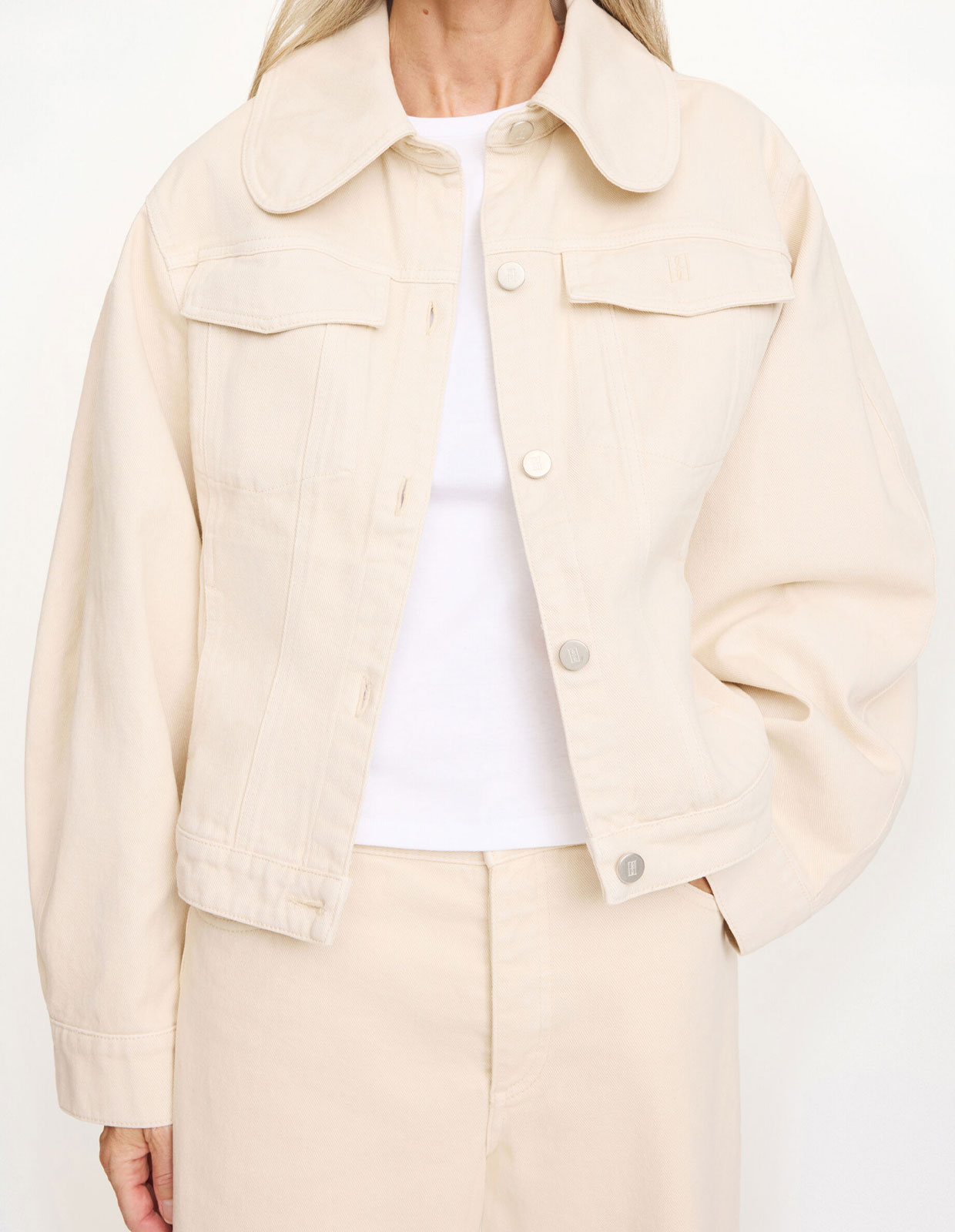 Villies Jeansjacka Benvit