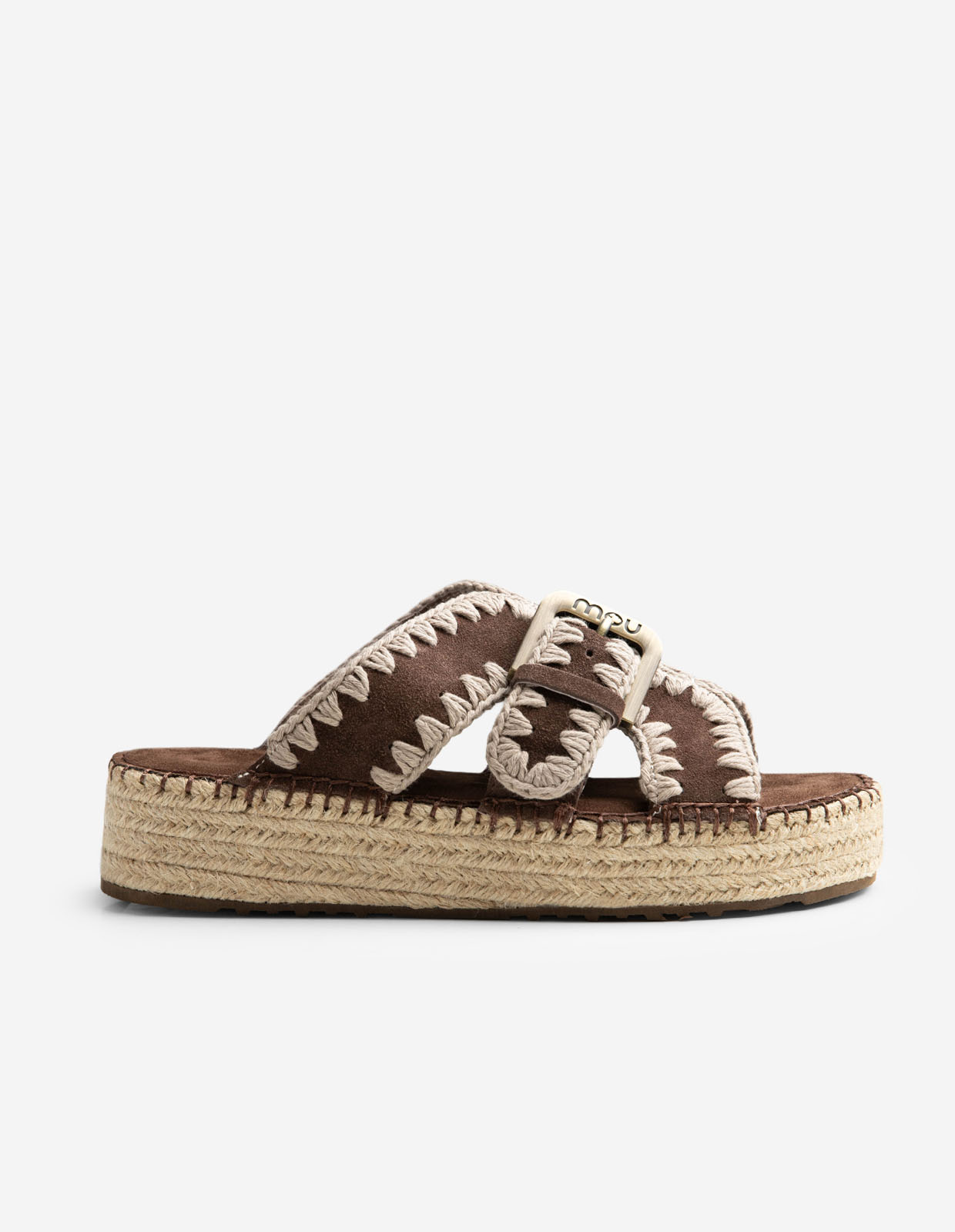 Jute Sandal Mörkbrun