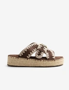 Jute Sandal Mörkbrun
