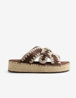 Jute Sandal Mörkbrun