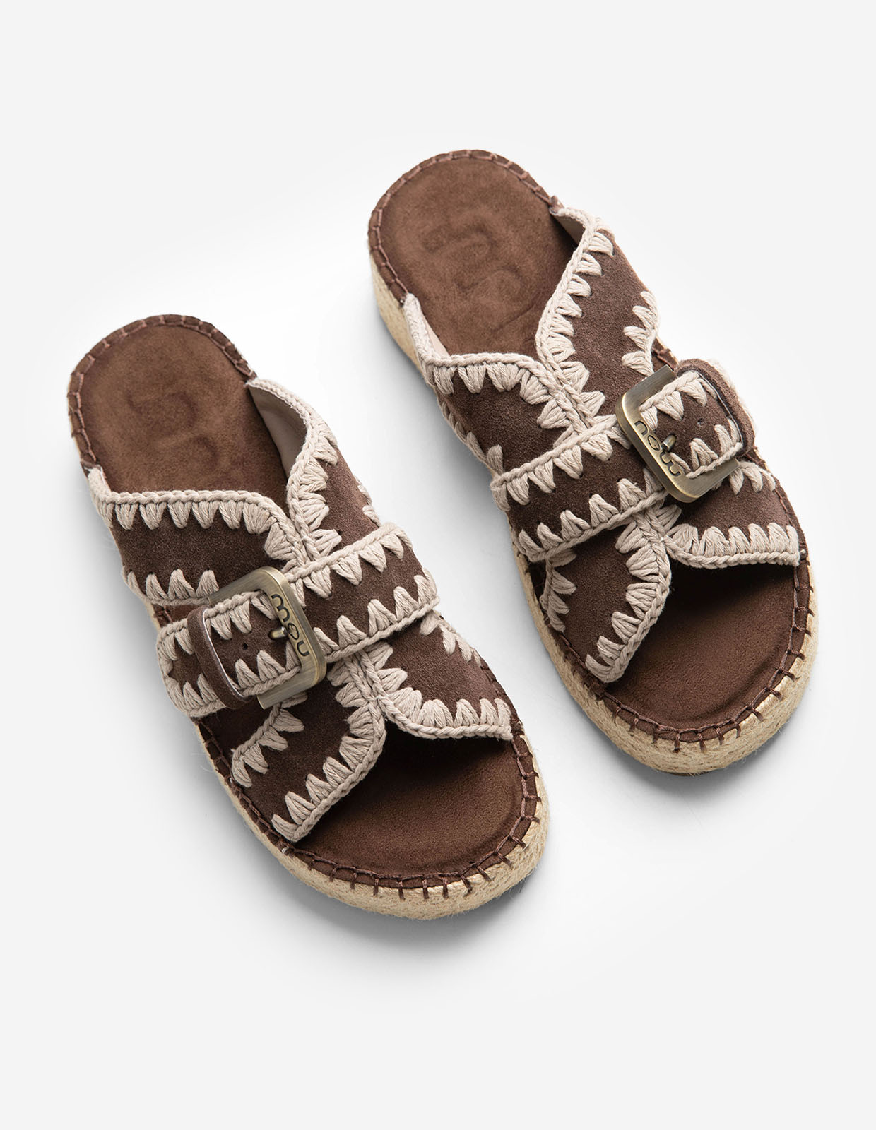 Jute Sandal Mörkbrun